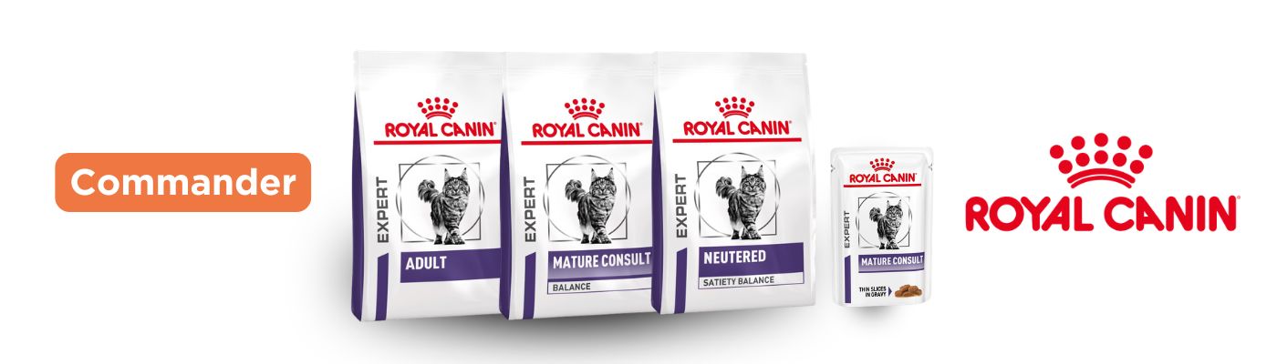 Croquettes et sachets fraicheurs pour chien de la gamme Neutered de Royal Canin.